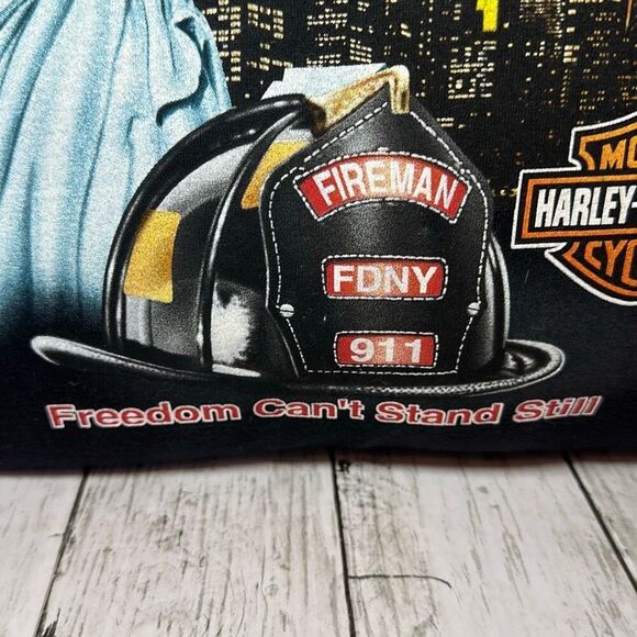 Harley Davidson Motorcycles Spell Out Throw Pillow 15"x17" New York - Picture 2 of 7